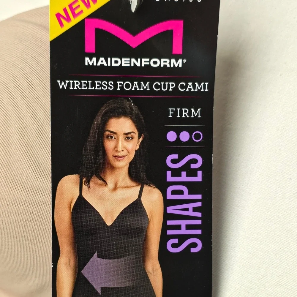 Maidenform Women Shapewear Cami Tank Top Beige‎ Small Tummy Control Shaper NWT